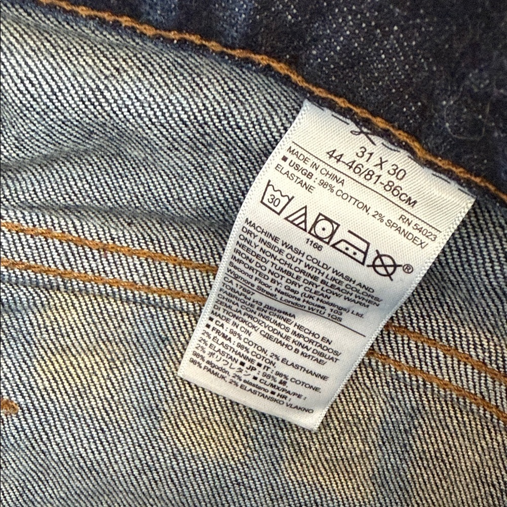 Banana Republic Men’s Indigo Slim Jeans – Size 31 - Picture 11 of 13